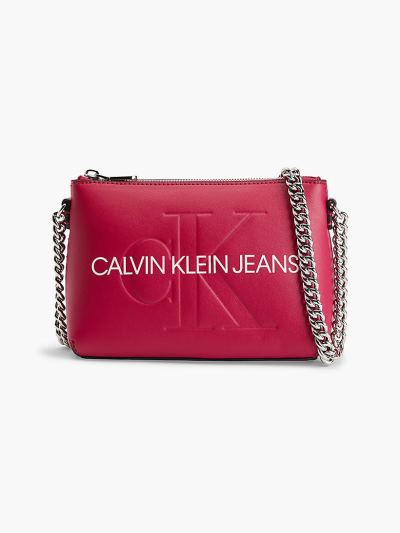 Calvin Klein Táskák & Kiegészítők HU073245 | Calvin Klein Faux Bőr Női Crossbody Táska Rózsaszín